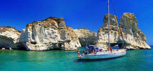 Obraz premium Wyspa Milos - zatoka Kleftiko