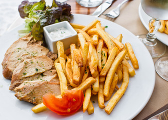 Fresh chicken steak