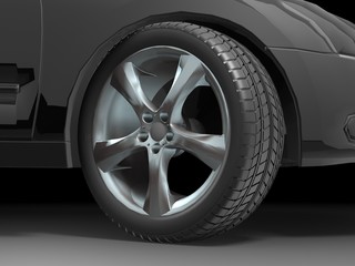 Obraz premium Sport Car Wheel