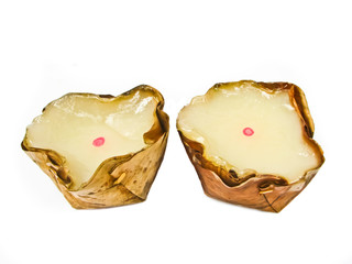 Chinese dessert with white background