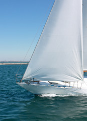 Obraz premium detail of sailing ship