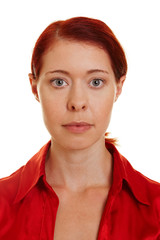 Frontales Portrait einer Frau