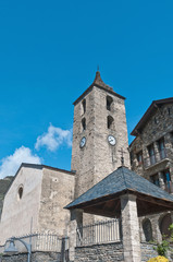 Fototapeta na wymiar Sant Corneli r Sant Cebria w Ordino, Andora