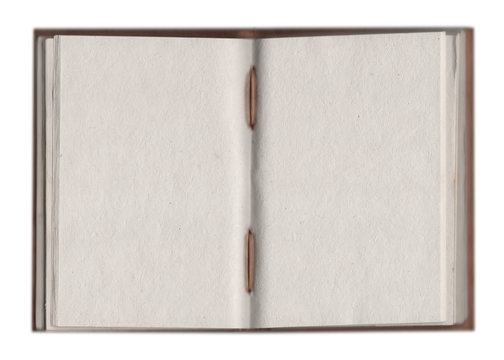 aufgeflapptes altes taschenbuch