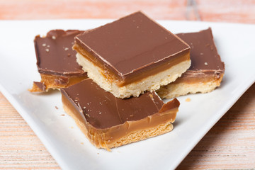 Pieces of Millionaire's Shortbread