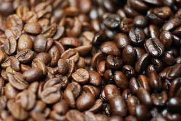 Decaffeinated and caffeinated arabica coffee beans