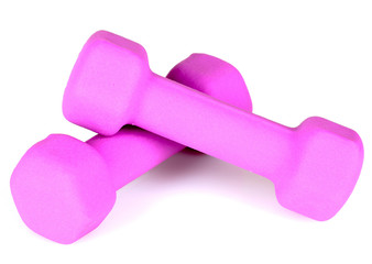 dumbbells fitness isolated on white