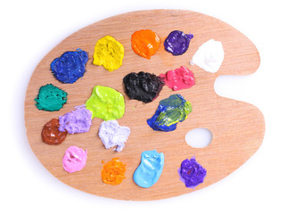 palette of colors isolated on white