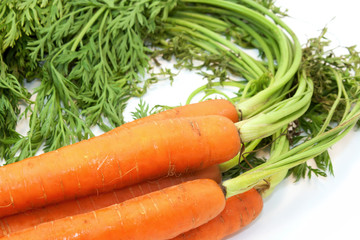 Organic Carrots With Greens