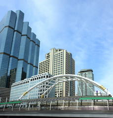 Buildings in the city of bangkok, Thailand.