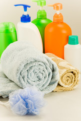Fototapeta na wymiar personal hygiene products
