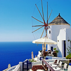 Santorini windmills