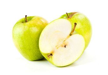 two apples and half of apple