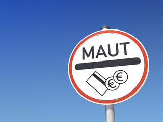 Schild Mautpflicht