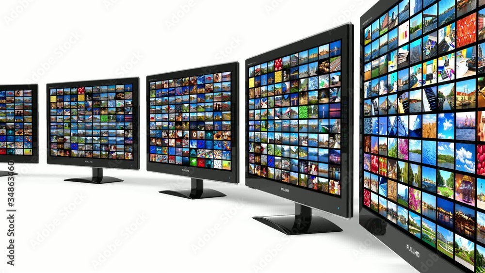 Poster Rotating displays with images