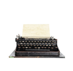 Vintage typewriter isolated