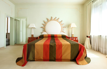 interno di camera da letto di lusso