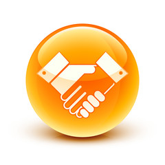 icône poignée de main / hands shake icon © Beboy