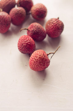 Lychee Fruits Closeup