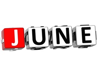 3D June Block Text