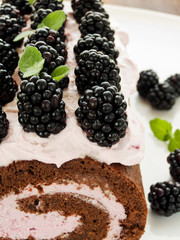 Berry roulade