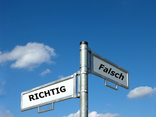 Richtig - Falsch