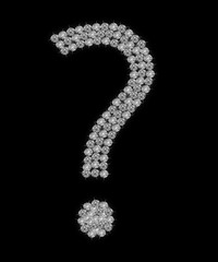 Naklejka premium Fragezeichen Diamant