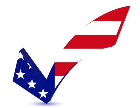us check mark illustration design