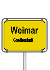 Schild Weimar