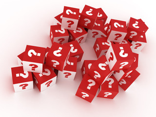 Cubes with Question Marks