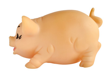 Pig figurine made of rubber