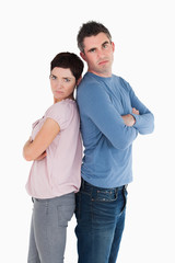 Fototapeta premium Couple mad at each other