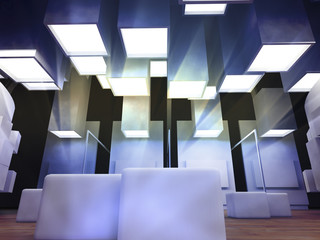 concept of modern hospital, abstract background