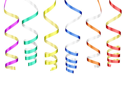 Coloured Party Streamers