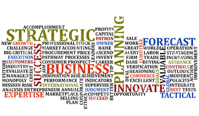 Obraz premium Business Words Collage