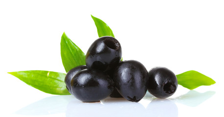 tasty olives isolated on white