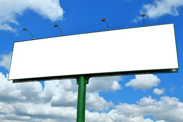 Blank billboard