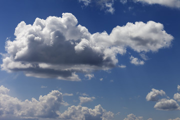 Blue sky with clouds