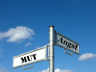 Obraz premium Mut - Angst