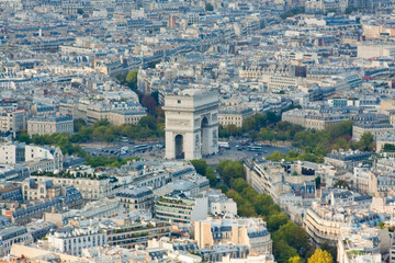 Fototapeta na wymiar Paris from the Eiffel Tower.