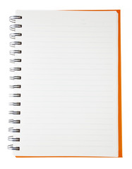 open blank notebook