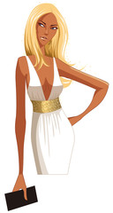 close-up of woman standing