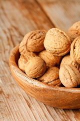 walnuts in the dish