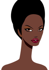 close-up of woman smiling