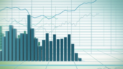 Financial diagrams - loop-ready fly through in HD - Powered by Adobe