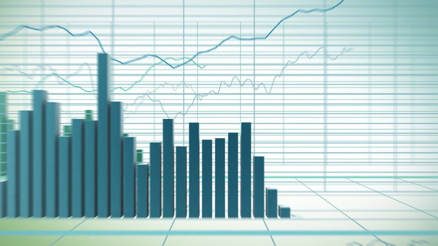 Financial diagrams - loop-ready fly through in HD