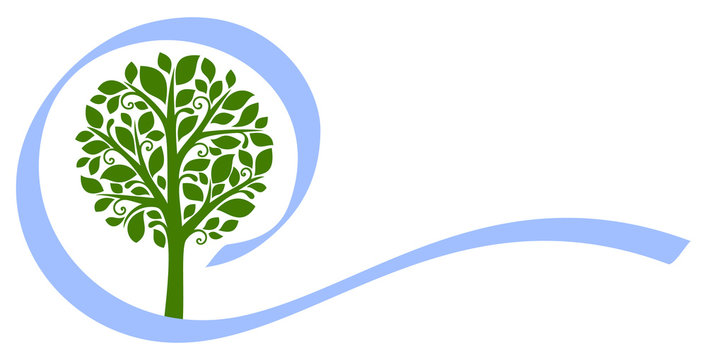 Vector tree emblem 5