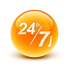 icône 24h/7j livraison / 24h/7j  delivery icon