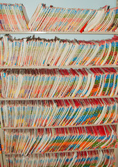 Medical Records folders.