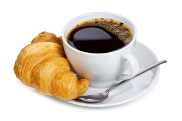 coffee and croissant